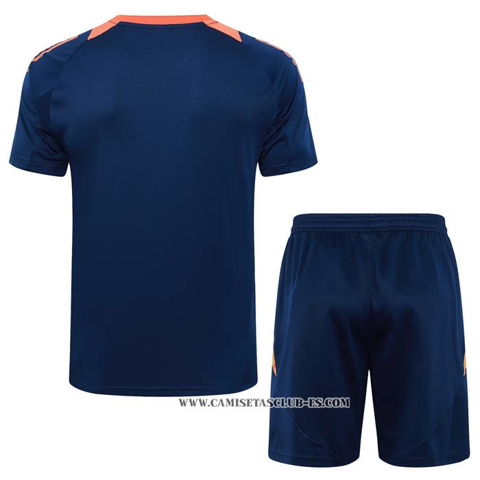 Chandal del Manchester United 24-25 Manga Corta Azul - Pantalon Corto